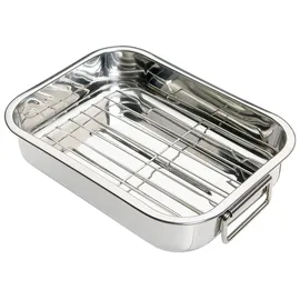KitchenCraft Edelstahl-Bratpfanne 27 x 20 cm