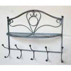 DanDiBo Garderobe Romance 20122 Wandgarderobe 38 cm Kleiderhaken Wandregal Regal Haken