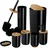 Relaxdays Badezimmer Set Badaccessoire-Set Schwarz/Natur