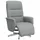 vidaXL Relaxsessel mit Fußteil Polyester 49 x 105 x 0 cm Hellgrau drehbar
