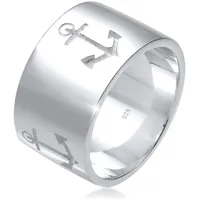 Elli Basic Bandring Symbol Anker Maritim 925 Silber Ringe Damen