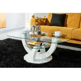 Stolkom Couchtisch Boston Weiß MDF 110 x 40 x 60 cm