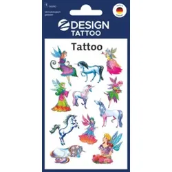 Tattoo Elfen+Einhorn fbg. ZWECKFORM 56390