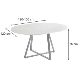 Vicco Loyd Ø 120 cm grau