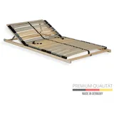 Sleepneo Lattenrost 90x200 cm – Verstellbares Kopfteil 42 Latten 7-Zonen Belastbar bis ca. 140 kg Birkenschichtholz Selbstmontage Made in Germany