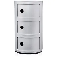 Kartell Componibili 3 Elemente Container silber