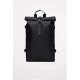 Rains Rolltop Rucksack Large Schwarz
