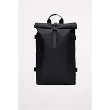 Rains Rolltop Rucksack Large Schwarz