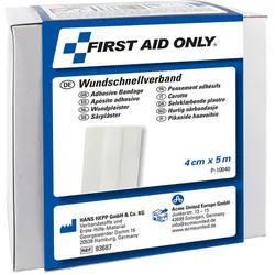 FIRST AID ONLY Pflaster 4 cm x 5 m weiß