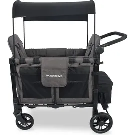 wonderfold Bollerwagen Kinderwagen Elite Double Gray - grau - Grau