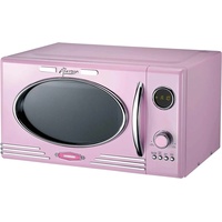 Retro Design Mikrowelle Melissa 16330130, Grillfunktion, Kombigaren, rosa pink