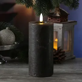 MARELIDA LED Kerze LINA 19 cm braun