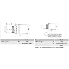 RESIDEO Thermostatkopf Thera-6 6-28 Grad C M30x1,5mm