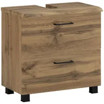 WELLTIME Waschbeckenunterschrank Trento 60 x 54 cm Braun