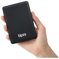 Bipra Ultra Slim USB 3.0 NTFS Portable Festplatte, Schwarz 1000GB 1TB