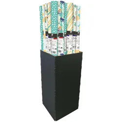 Clairefontaine 30x Geschenkpapier Kraft weiß 60g, Jungle, Rolle 2x0,70m, im Kartondisplay mit 30 Stück - Sortierung 214005C