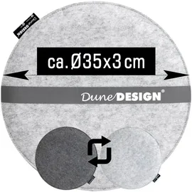 Dune Design Sitzkissen Ø 35 cm grau 1 St.