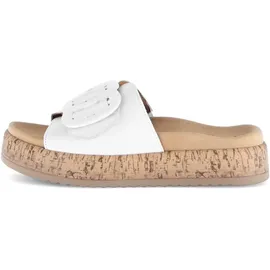 Gabor Pantolette GABOR "Pantolette", Damen, Gr. 44, weiß, Schuhe Pantolette