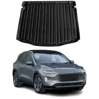 Omac Kofferraumwanne Laderaumwanne kompatibel mit Ford Kuga III 2019-2026 Gummi TPE Schwarz