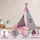 Best For Kids Tipi-Zelt, Pink, Textil, 105x105 cm, Spielzeug, Kinderzelte