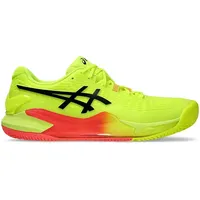 Asics Herren Gel-Resolution 9 Clay Sneaker, Safety Yellow Black, 42.5 EU