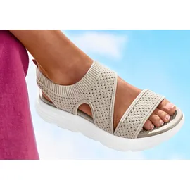 LASCANA Sandale Damen Beige 40