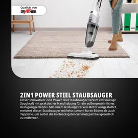 Grafner 2in1 Power Stiel Staubsauger mit Hepa Filter PS11101
