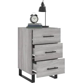 vidaXL Nachttisch Grau Sonoma 40x40x66 cm Holzwerkstoff