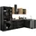 P & B Winkelküche L-Form 310 cm schwarz