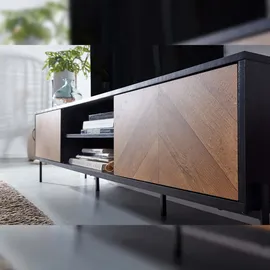 FineBuy Lowboard 163x45x40 cm Holz Fernsehkommode Fernsehschrank