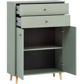 Tchibo Highboard Bjarne Pistazie, B/H/T: ca. 77x113,4x33,5 cm
