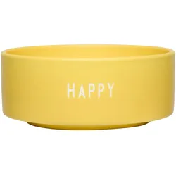 Design Letters - Snack Schale, Happy / yellow