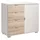 Priess Sideboard 82 x 71 x 38 cm Weiß / Eiche