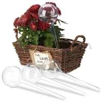 Relaxdays 12 x Bewässerungskugeln, transparent