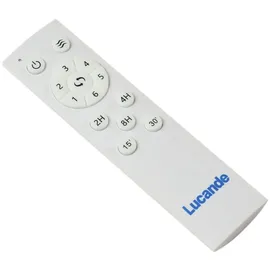 LUCANDE Faipari 26 cm Deckenventilator Nikkel/Holz
