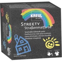 Kreul Streety Straßenmalfarbe farbsortiert 4 x 120 ml,