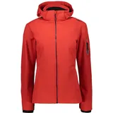 CMP - Damen-Softshelljacke mit abnehmbarer Kapuze, Ferrari-Nero, D42