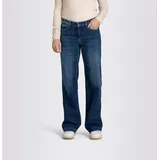 MAC Dream Wide Leg Jeans in Cobalt Authentic Waschung-D34 / L32