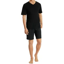 SCHIESSER Shorty Basic kurz V-Ausschnitt Schwarz 54