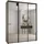abiks möbel Schwebetürenschrank Dakota 190 x 235,2 x 45 cm Schwarz