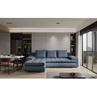 Fun Möbel Ecksofa Sofa HECKTOR mit Schlaffunktion Stoff Abriamo