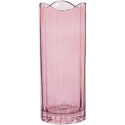 Blumenvase PERDIKI Glas 30 cm Rosa