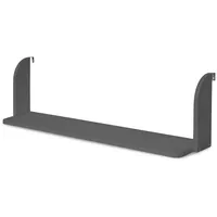 Homestyle4u Hochbett Einhängeregal 83 x 25 x 18 cm Kiefer lackiert grau