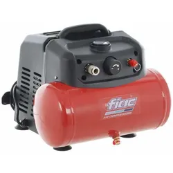 FIAC CUBY 6/1110 - Fahrbarer elektrischer Kompressor - Motor 1.5 PS - 6 Lt