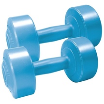 Best Sporting Gymnastik Hantelset I Verschiedene Gewichtsausführungen I 2 Hanteln mit je 2 kg, 3 kg oder 5 kg I Farbe in Blau oder Grau I Kunststoffummantelung I Zementfüllung