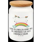 Mr. & Mrs. Panda Vorratsdose Einhorn Regenbogen - Weiß - Geschenk, Küchenbehälter, Erwachsenwerden, Vorratsbehälter, Vorratsbehälter Küche, G... - Weiß