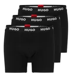 HUGO für Herren. 50492348 3er-Pack schwarzer Bundstrumpfhosen mit 3 Logos (XXL), Heimtextilien, Baumwolle