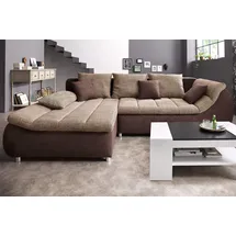 INOSIGN Ecksofa »Imola elegant und bequem, aktuelle Steppung im Sitz, L-Form«, wahlweise mit Bettfunktion