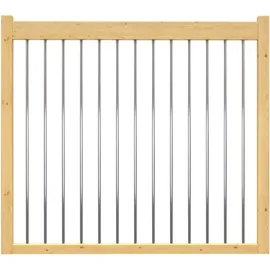 DOLLE Brüstungsgeländer 1 m lang Holz/Metall