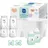 MAM Easy Start Anti-Colic Combi-Set | 0+ Mon | Babyflaschen-Set | 94% Akzeptanz | 96% Hebammen-Empfehlung | 80% weniger Koliken | 6 Trinkflaschen, 2 Original Start Schnuller & 1 Flaschenkorb | mint